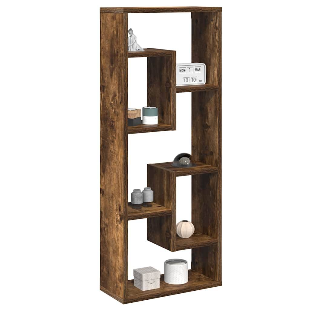 vidaXL Wandregal Räuchereiche 36x16x90 cm Holzwerkstoff