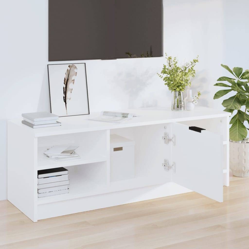 vidaXL TV-Schrank Weiß 102x35,5x36,5 cm Holzwerkstoff
