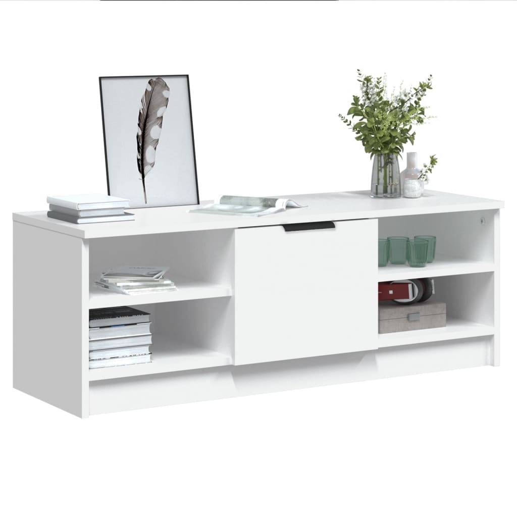 vidaXL TV-Schrank Weiß 102x35,5x36,5 cm Holzwerkstoff