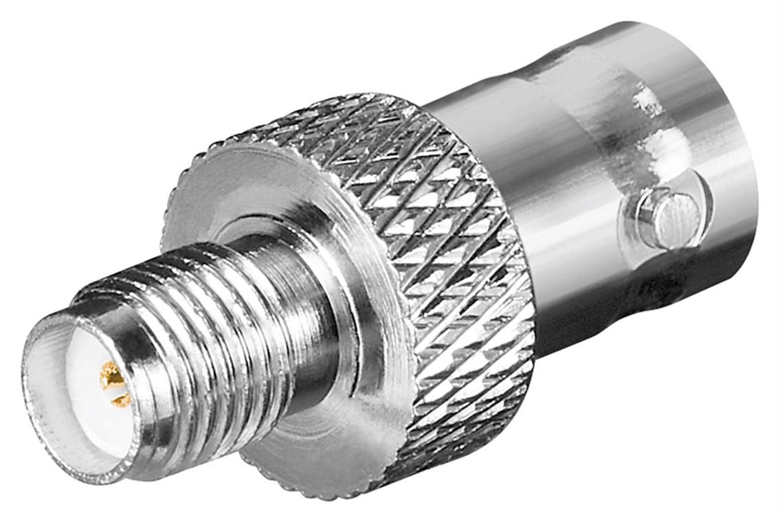 Goobay SMA-Buchse > BNC-Buchse mit vergoldeten Kontakten, für RG 174/U-Kabel