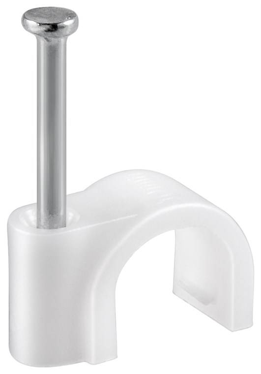 Goobay Kabelschelle, weiß Befestigung für Kabel mit Durchmesser bis 4 mm 5.3 mm