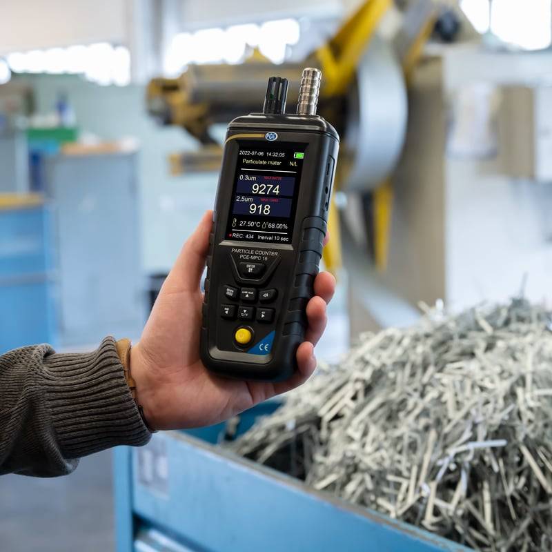 PCE Instruments Partikelzähler PCE-MPC 15 |orientierende Messung |Datenlogger |max.(=) 1000 µg/m³ |Massenkonzentration