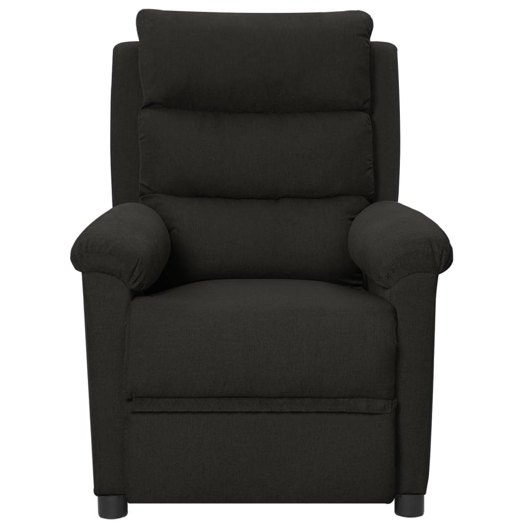 vidaXL Massagesessel Elektrisch Schwarz Stoff