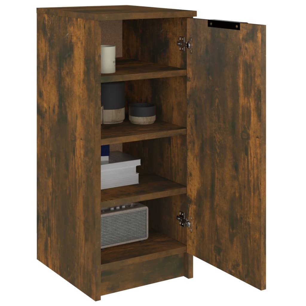 vidaXL Schuhschrank Räuchereiche 30x35x70 cm Holzwerkstoff