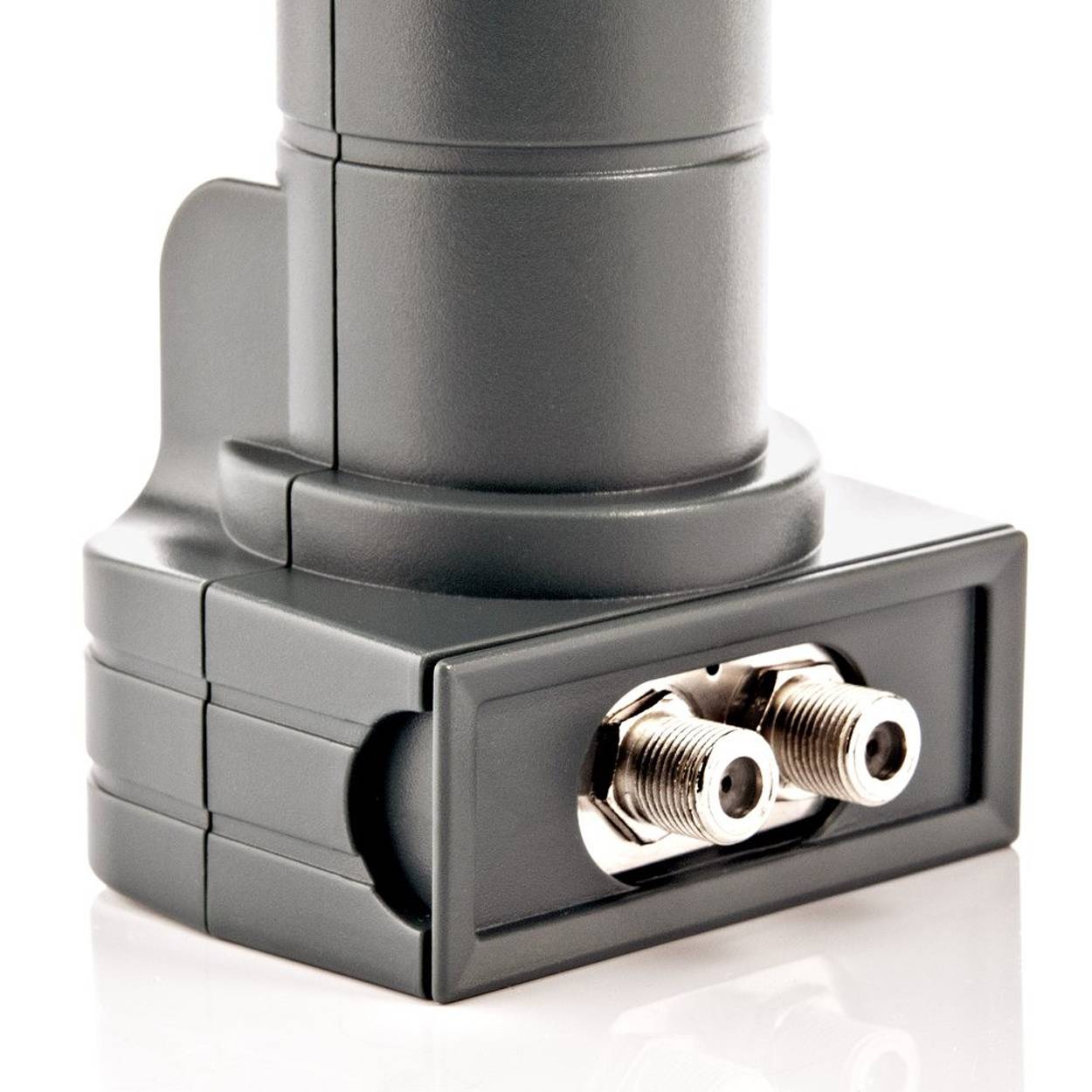 fuba DEK 217 Twin-LNB Teilnehmer-Anzahl: 2 Feedaufnahme: 40 mm Grau
