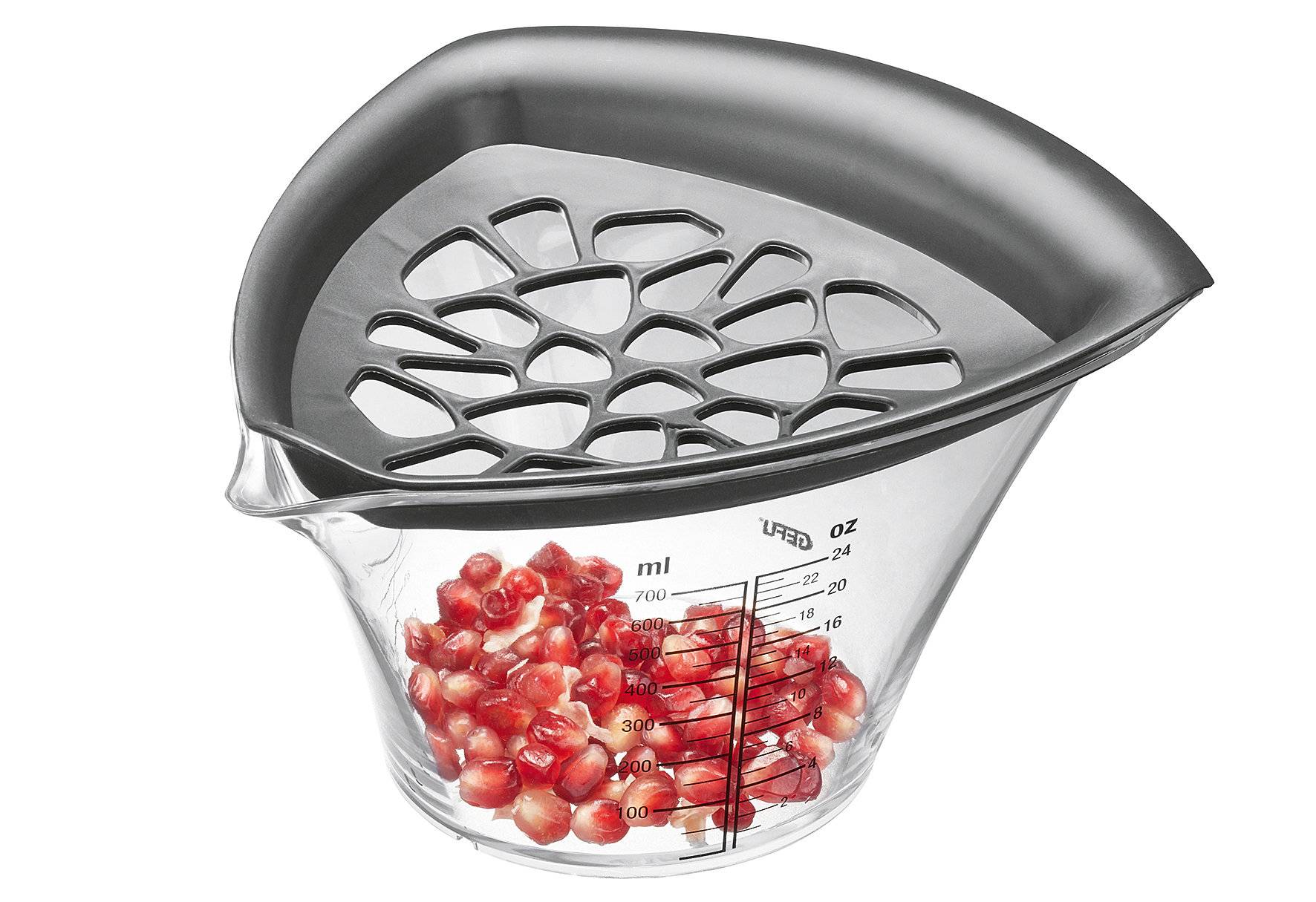 Gefu 14480 Granatapfelentkerner und Entsafter FRUTI