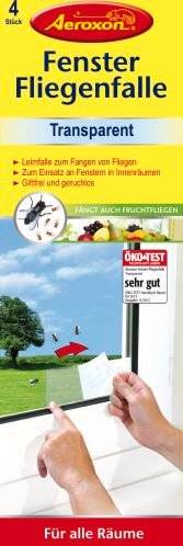 AEROXON Fenster-Fliegenfalle 4 Stück
