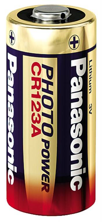 CR123A Panasonic Batterie Photo Lithium CR123