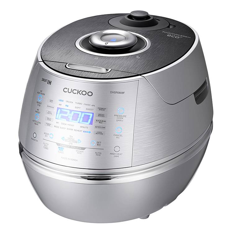 CUCKOO CRP-DHSR0609F Induktion IH Dampfdruck-Reiskocher 1080ml 6 Tassen | Fuzzy Logic | Programmierbar | GABA-Reis |