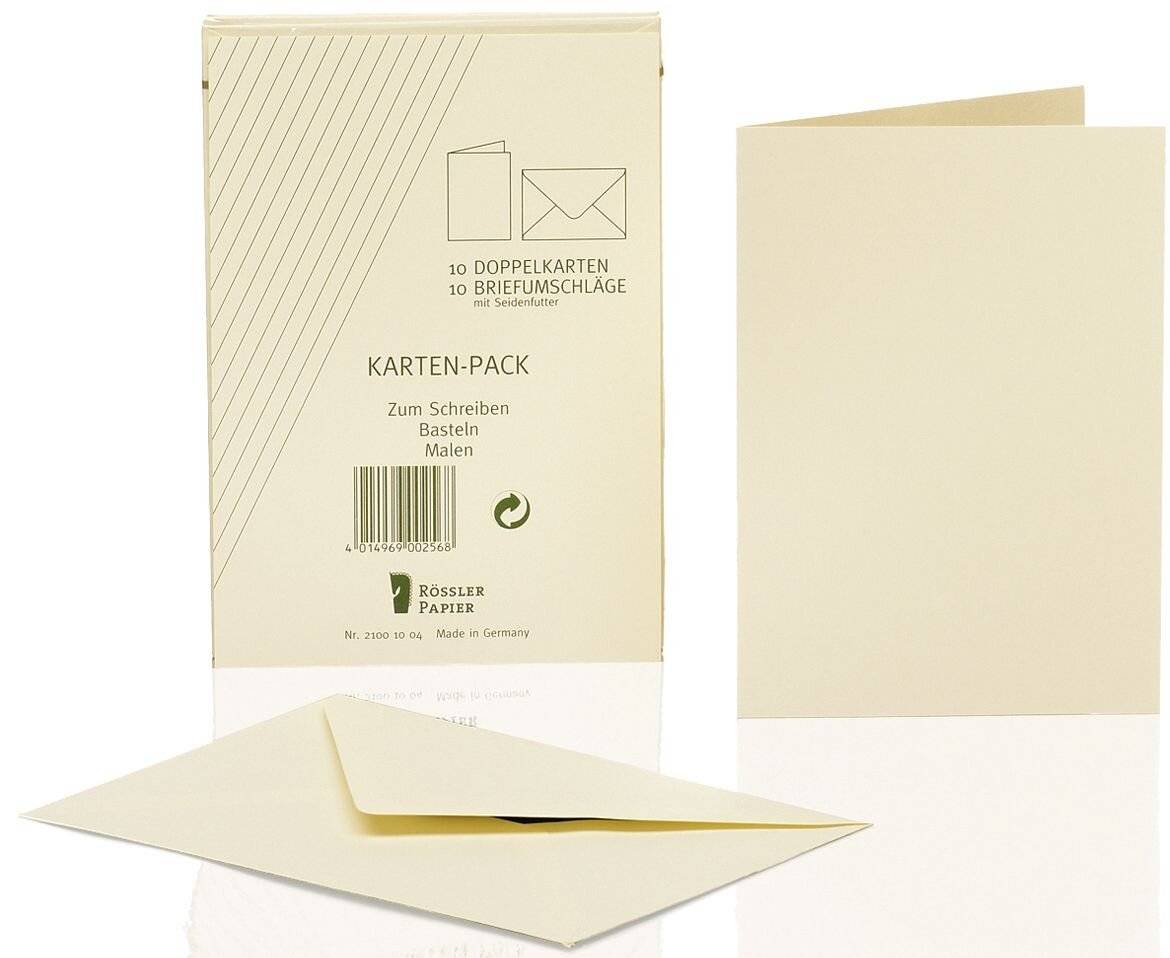 Kartenpackung - A6/C6 10/10 Stück chamois
