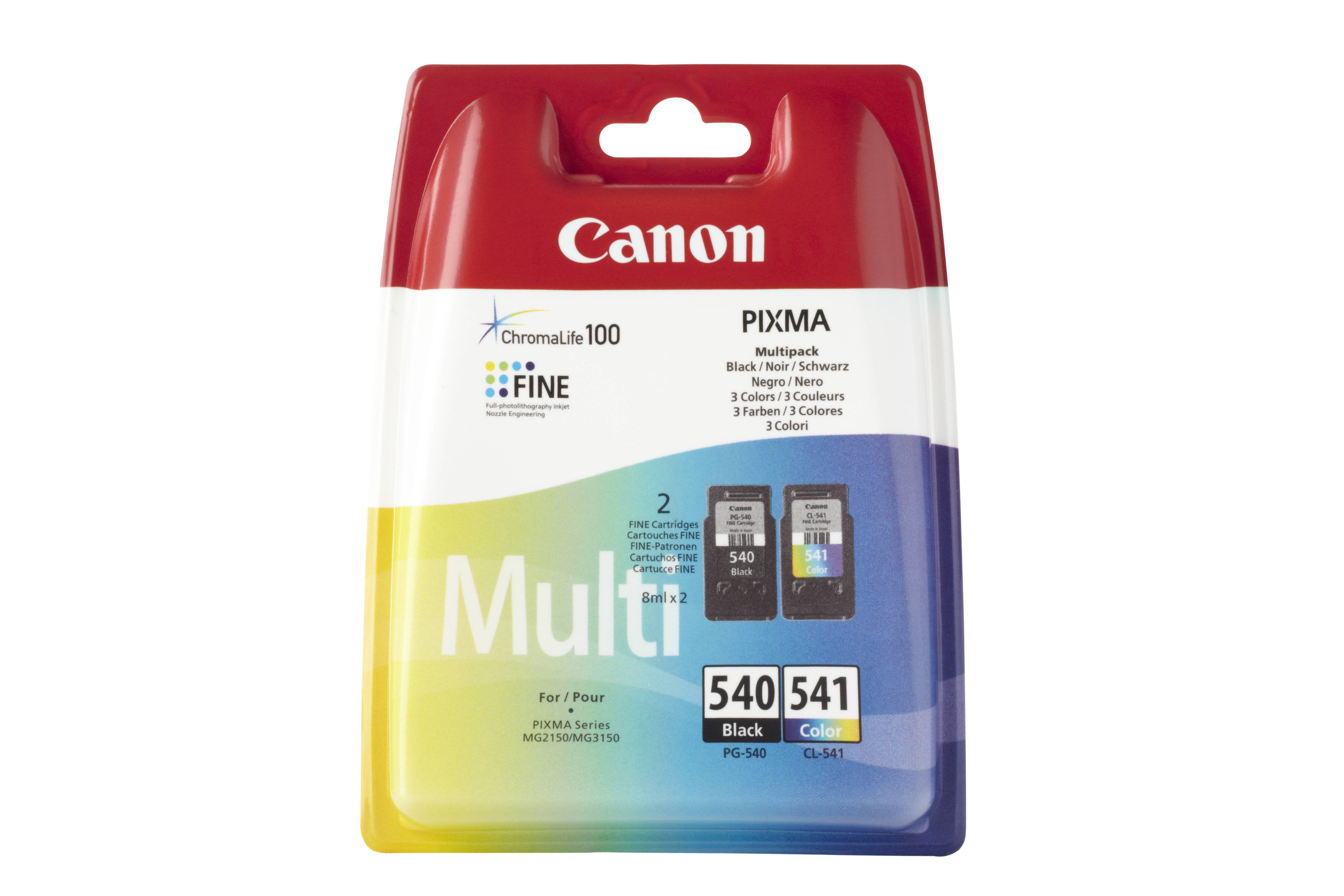 Canon PG-540 / CL-541 Multipack - 2er-Pack - 8 ml - Schwarz, Farbe (Cyan, Magent
