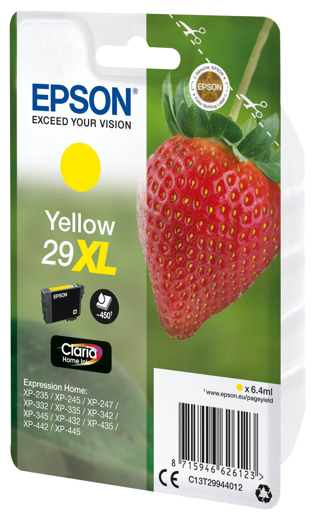 Epson Druckerpatrone T2994, 29XL Original Gelb C13T29944012
