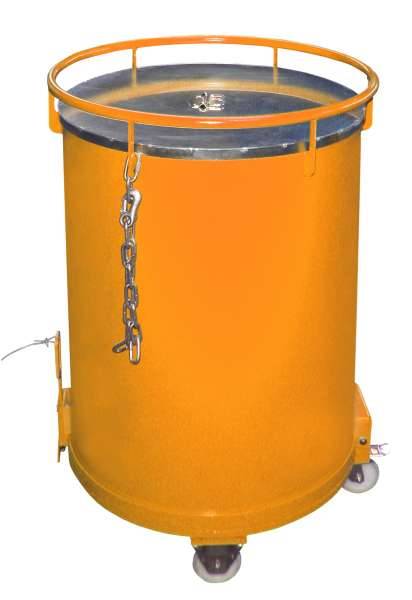 Rundbehälter RB 450, lackiert, Gelborange