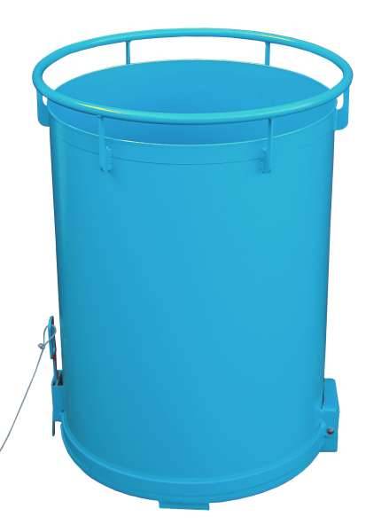 Rundbehälter RB 450, lackiert, Lichtblau