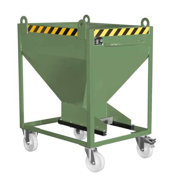 Silobehälter SR-D 375, lackiert, Resedagrün