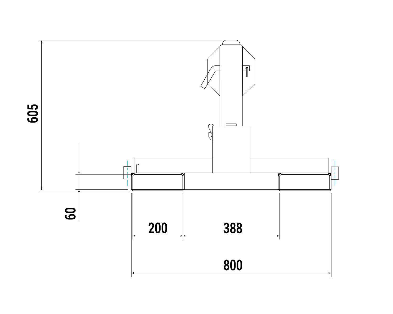 Kranarm Typ RKV-1 RAL 3000