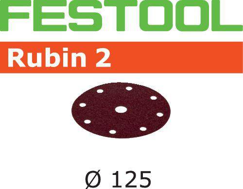 Festool 50x Rubin Schleifscheiben STF D125/8 P180 RU2/50 - 499099