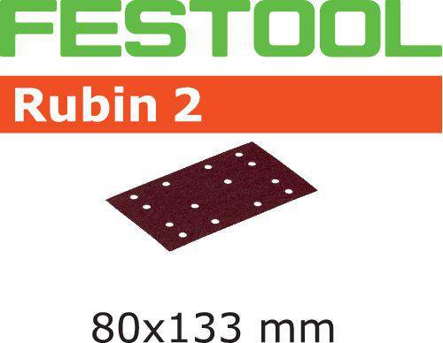 Festool 50x Rubin Schleifstreifen STF 80X133 P40 RU2/50 - 499046
