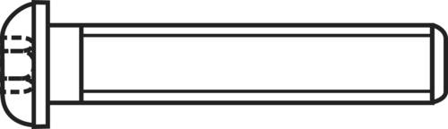 839809 Linsenschrauben M6 20mm Innensechskant ISO 7380 Edelstahl A2 50St.