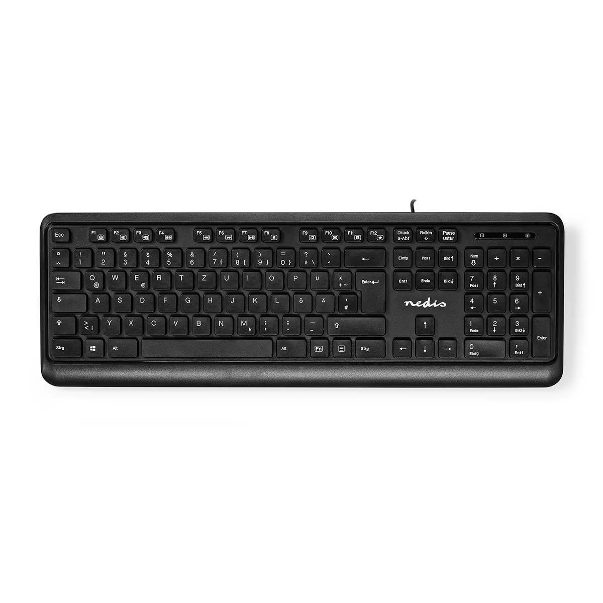 KBMU200BKDE - Volle Größe (100%) - USB - Membran Key Switch - QWERTZ - Schwarz