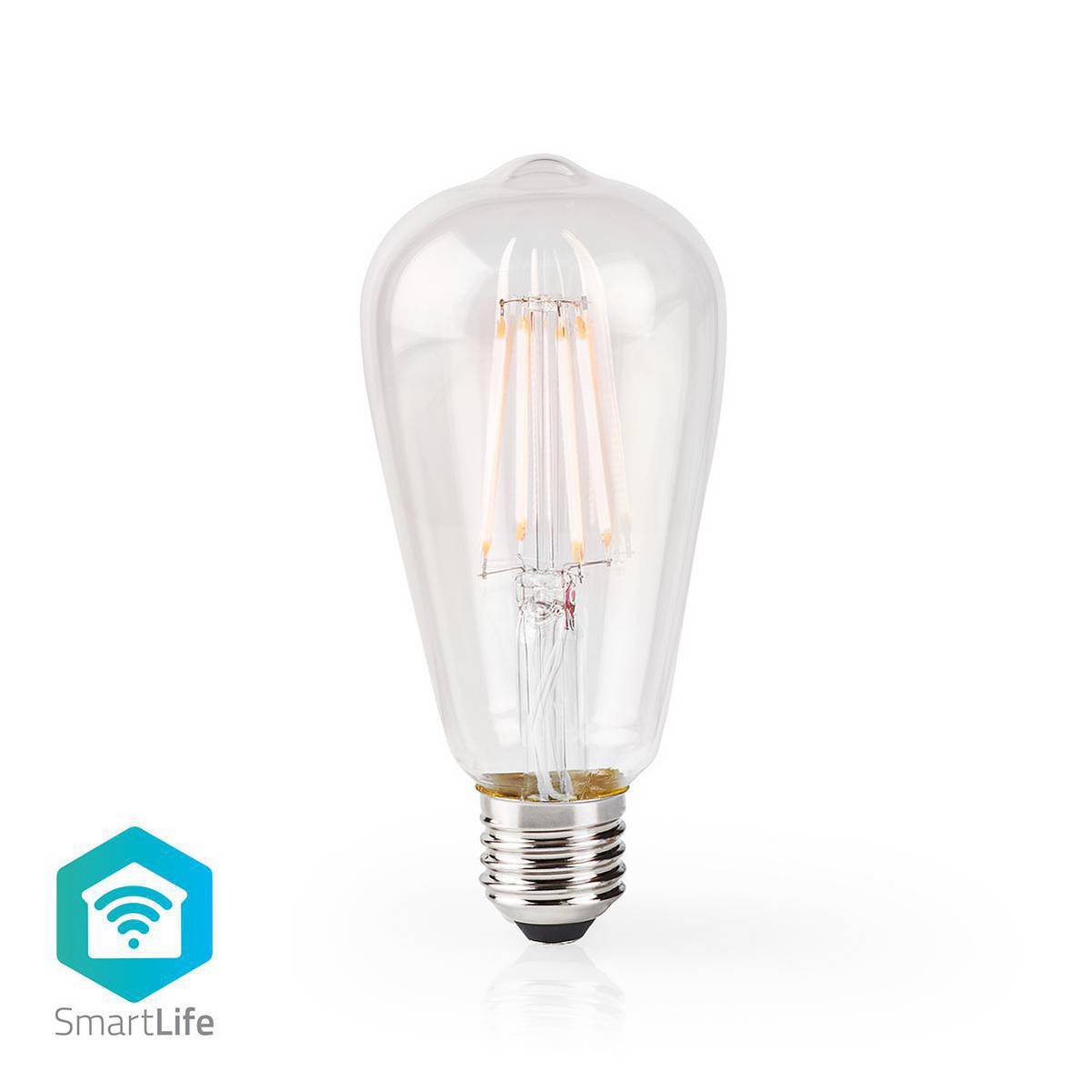 Nedis SmartLife LED Filament Lampe | WIFILF10WTST64 | Transparent