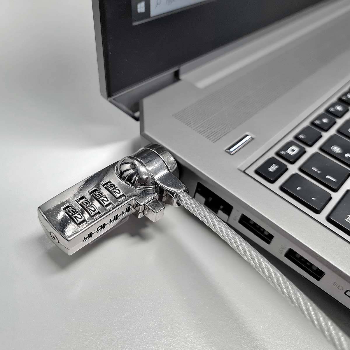 Notebook Diebstahlsicherung Kabel 1,8m Zahlenschloss