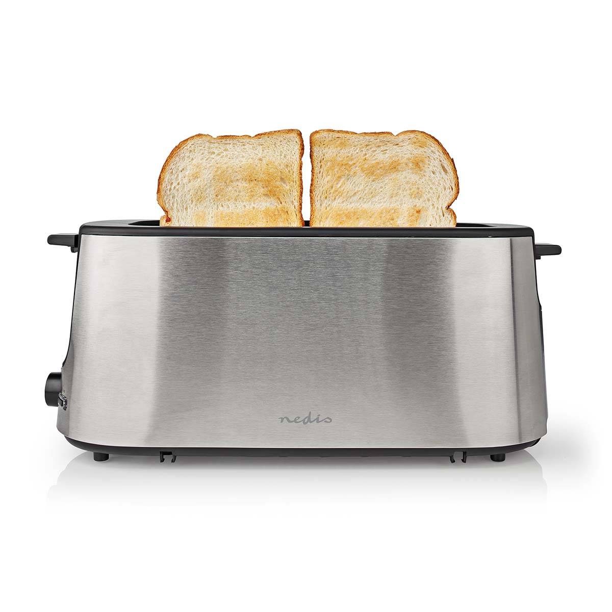 Nedis Toaster | KABT310EAL | Aluminium