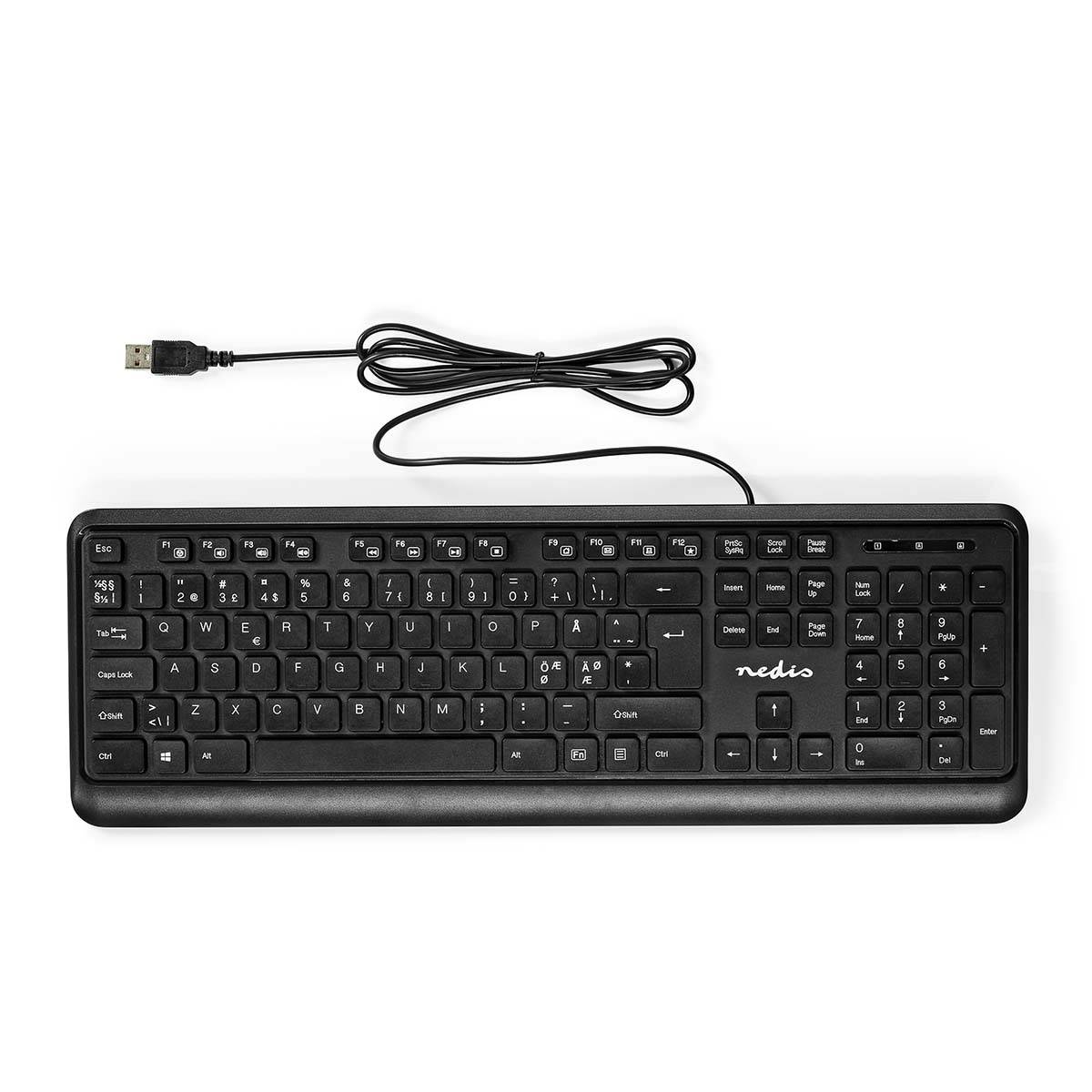KBMU200BKND - Volle Größe (100%) - USB - Membran Key Switch - QWERTY - Schwarz