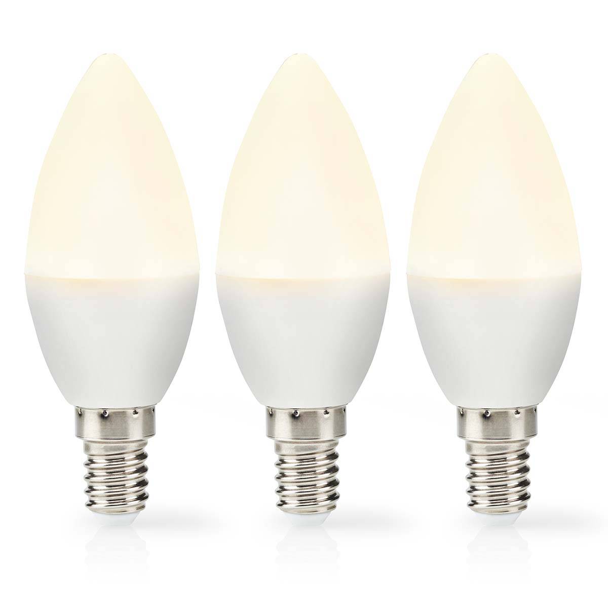 3x LED Kerzenlampe E14 2,8W 250lm 2700K warmweiß Weiß