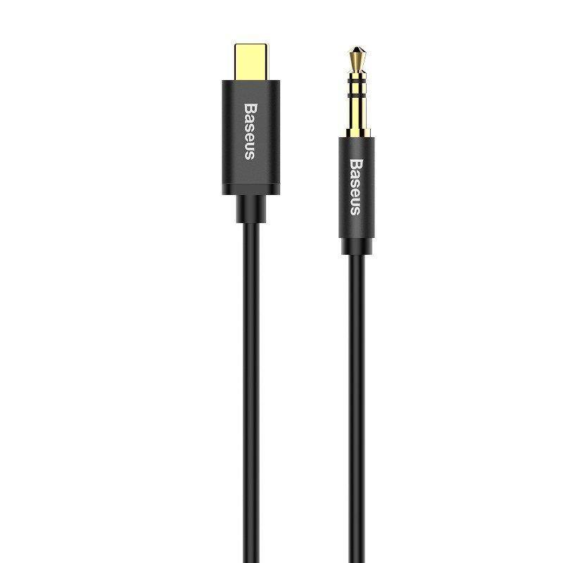 Baseus Yiven Audiokabel USB-C auf Miniklinke 3,5mm, 1.2m (Schwarz)