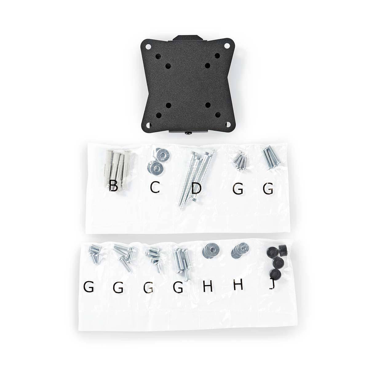 Nedis Feste TV-Wandhalterung | TVWM1010BK | Schwarz