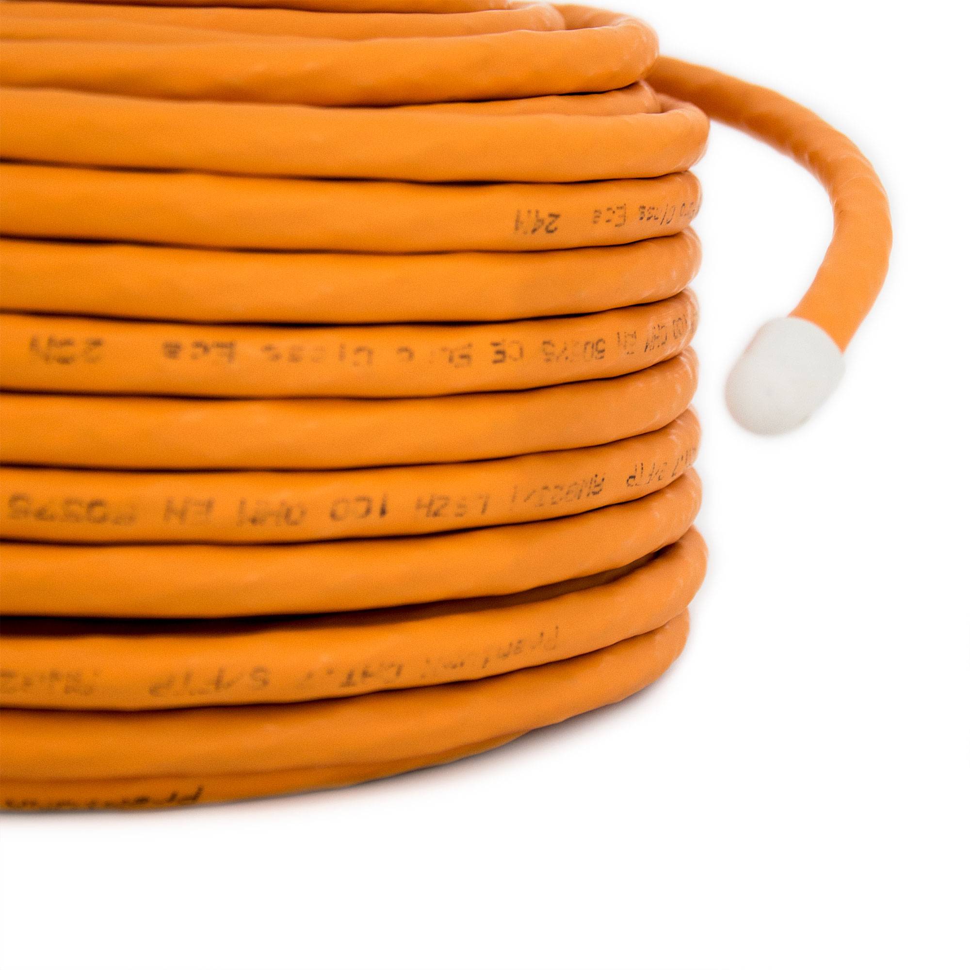 PremiumX 50m CAT 7 Netzwerkkabel Simplex LAN-Kabel Ethernet Datenkabel S/FTP PiMF Eca Cat7 Cat.7 inkl. Entmanteler