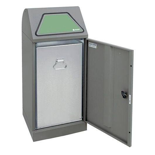 Stumpf Abfallbehälter Modul-Vario 75, 75l, Innenbehälter, graualu