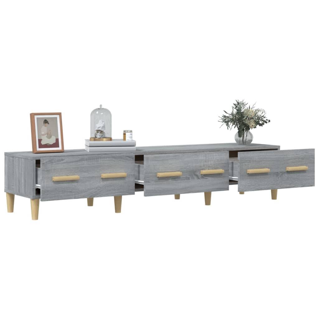 vidaXL TV-Schrank Grau Sonoma 150x34,5x30 cm Holzwerkstoff