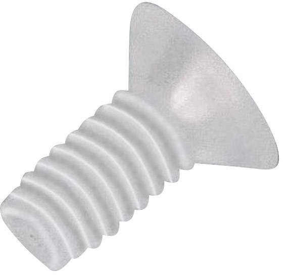 TOOLCRAFT 839987 Linsensenkschrauben M4 20mm Kreuzschlitz Phillips DIN 966 Kunststoff, Polyamid 10St.