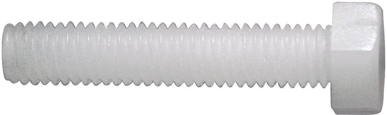 TOOLCRAFT 839997 Sechskantschraube M2 10mm Außensechskant DIN 933 Kunststoff, Polyamid 10St.