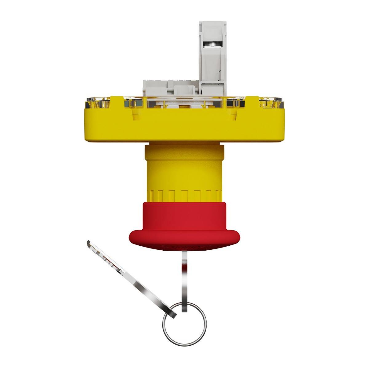 Schneider Electric Mureva Styl Not-Aus-Drucktaster, SMD, Ø 22 mm, Rot, Gelb IP55, 71mm, x 71 mm, Drehen