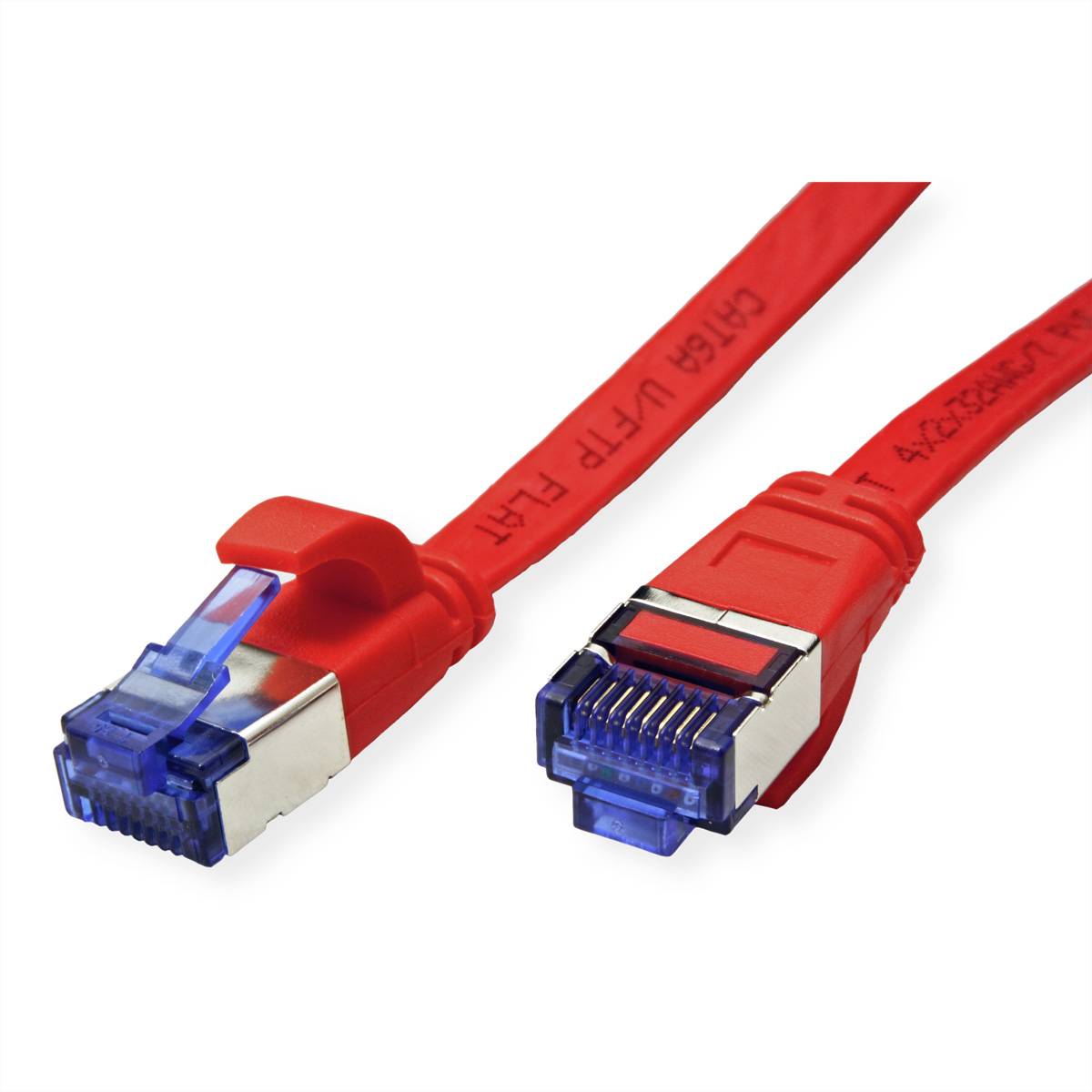 VALUE Patchkabel Kat.6A (Class EA) FTP, extra-flach, rot, 5 m