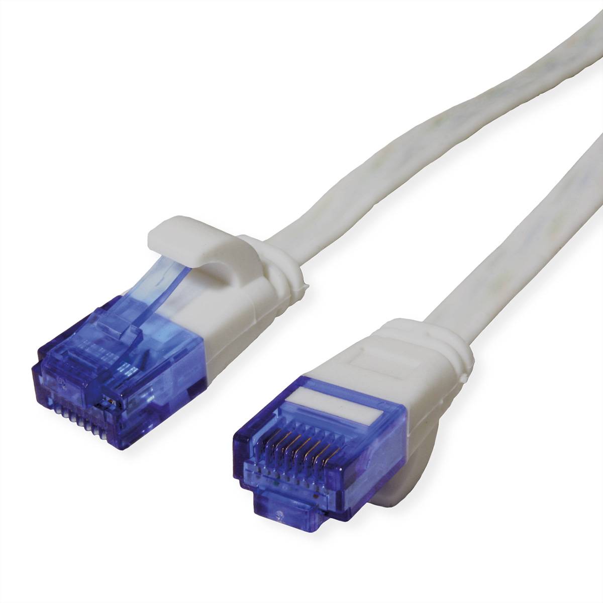 VALUE Patchkabel Kat.6A (Class EA) UTP, extra-flach, grau, 1 m