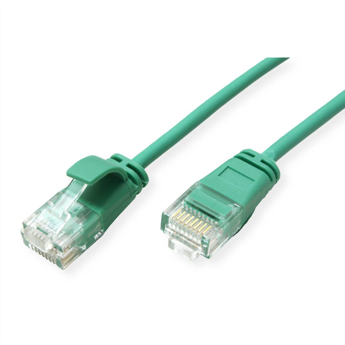 ROLINE GREEN UTP Patchkabel Kat.6A (Class EA), LSOH, slim, grün, 5 m