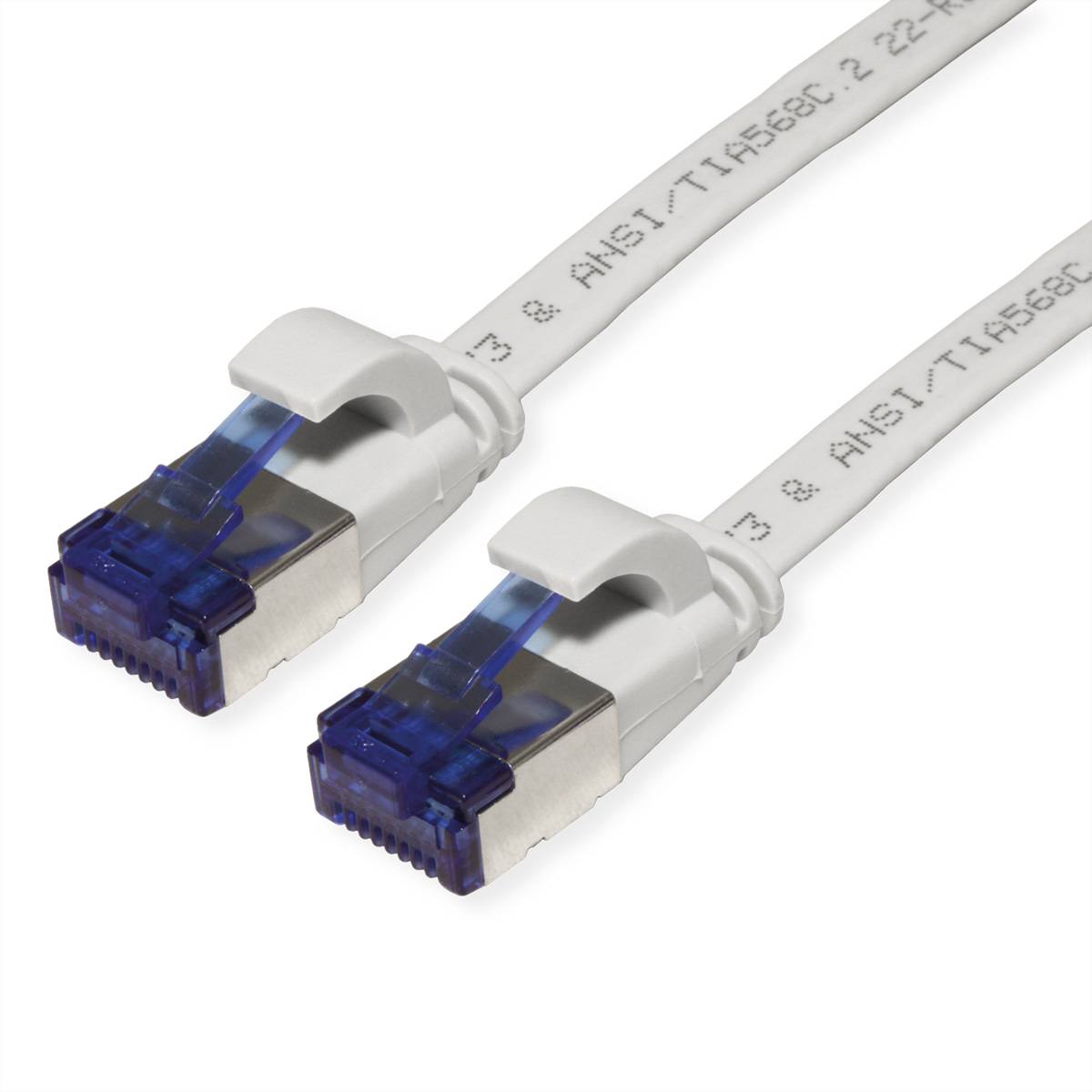 VALUE Patchkabel Kat.6A (Class EA) FTP, extra-flach, grau, 5 m