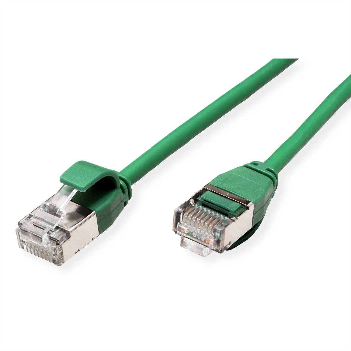 ROLINE U/FTP DataCenter Patchkabel Kat.6A (Class EA), LSOH, slim, grün, 3 m