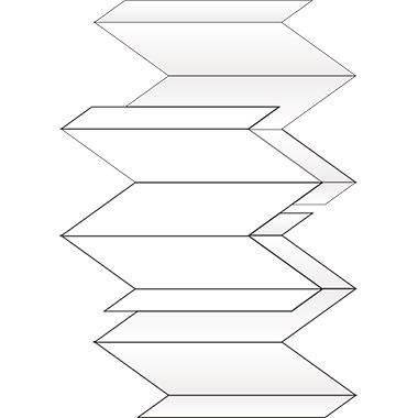 Tork Premium H2 - Papiertücher - 296 g - 100 Blätter - Interfold-Falzung - weiß, Blattmuster