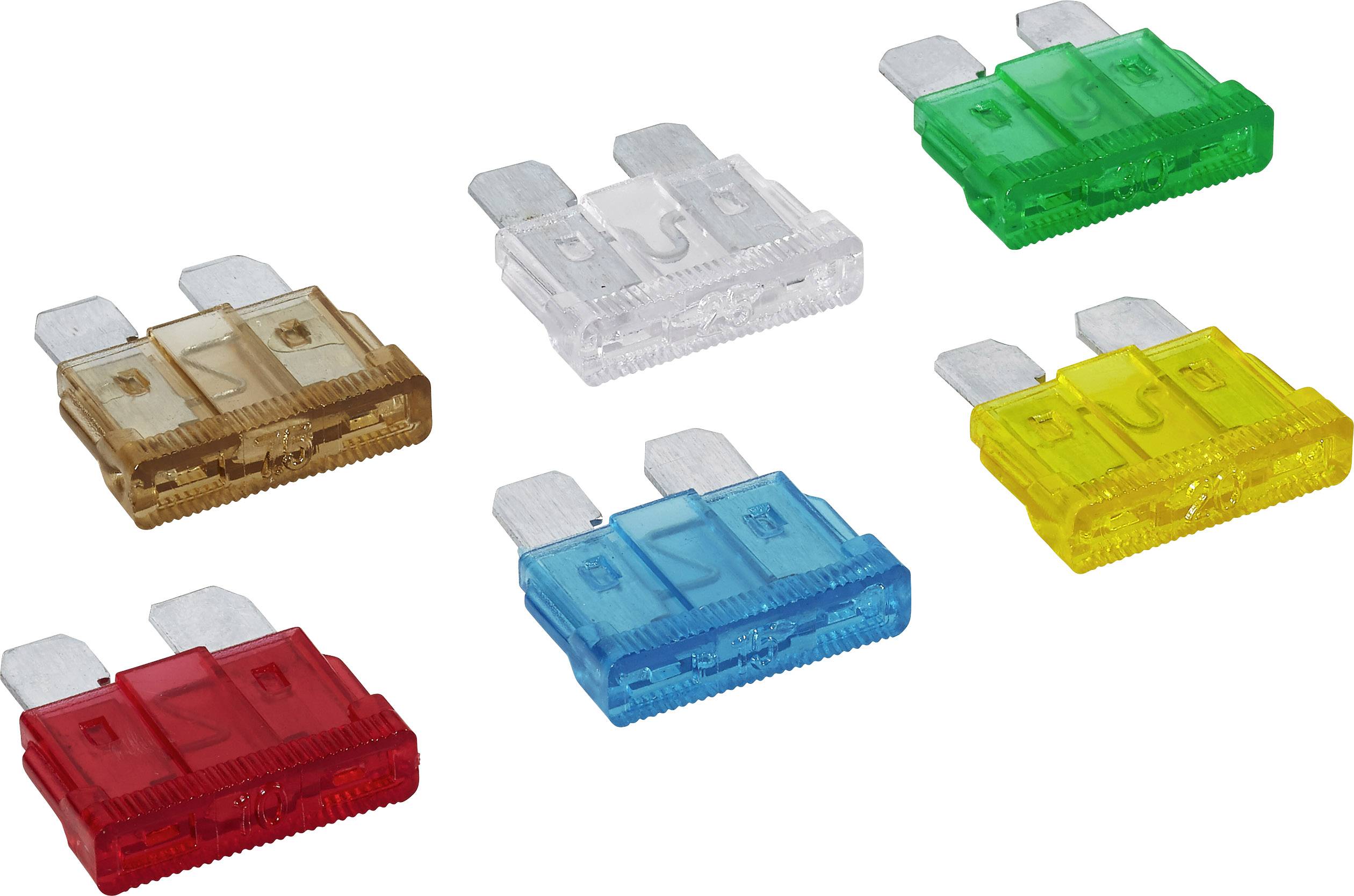20343 20343 Standard Flachsicherung 7.5 A, 10 A, 15 A, 20 A, 25 A, 30A 6St.