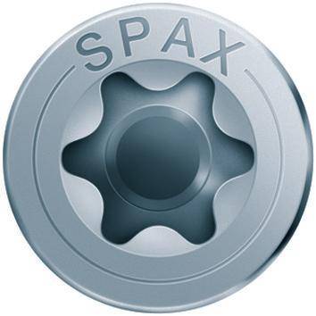 SPAX 3336903, Schraube, Stahl, Holz, Flachkopf, Inbusschlüssel (Sechskant), Metallisch