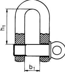 Schäkel gerade galZn 16,0mm-5/8"