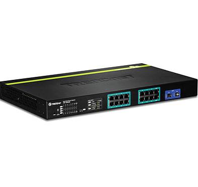 TRENDnet TPE-1620WS 16-Port Switch Gigabit Web Smart 16 PoE, 2 SFP (shared)