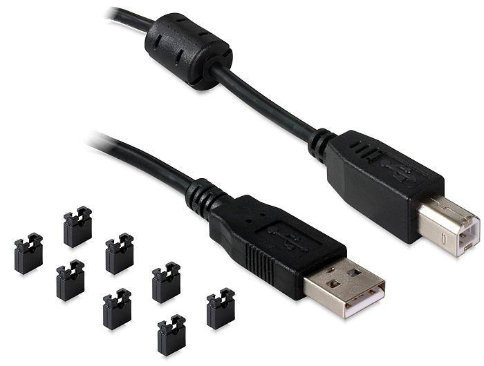 Delock USB 2.0 Adapter [4x D-SUB-Buchse 9pol. - 1x USB 2.0 Buchse B] 87587