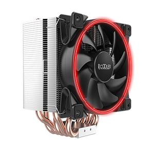 PCCOOLER E126M Top-Blow CPU-Kühler in Rot