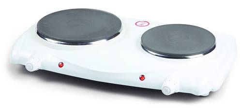 Domo DO310KP, Weiß, Arbeitsplatte, Versiegelte Platte, Edelstahl, 2 Zone(n), 2 Zone(n)